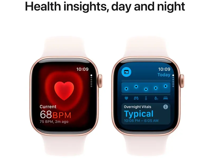 Смарт-годинник Apple Watch Series 10 GPS 42mm Rose Gold Alu. Case w. Light Blush Sport Band - S/M (MWWH3) - фото 5