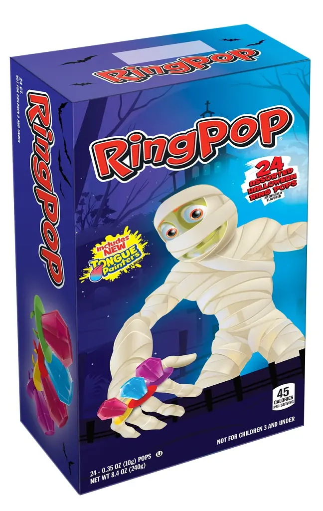 Кільце-льодяник Halloween Ring Pop 240g - 24 шт.