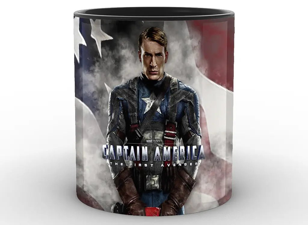 Кружка GeekLand Капітан Америка Captain America прапор у серпанку CA.02.012 - фото 5