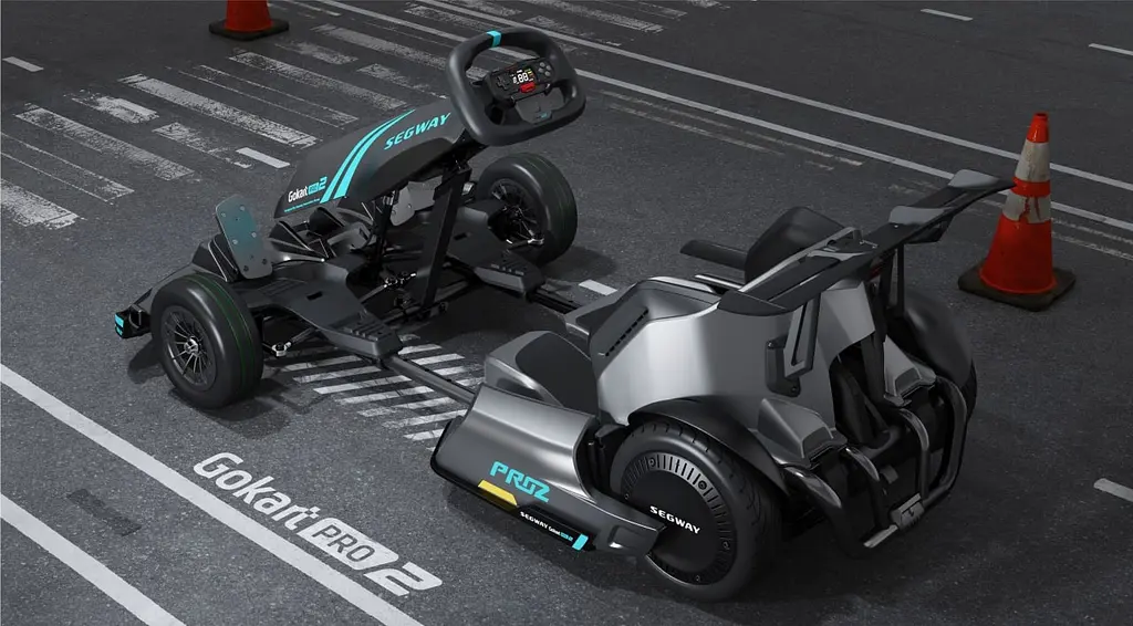 Segway Карт GoKart PRO 2, сіро-блакитний - фото 4