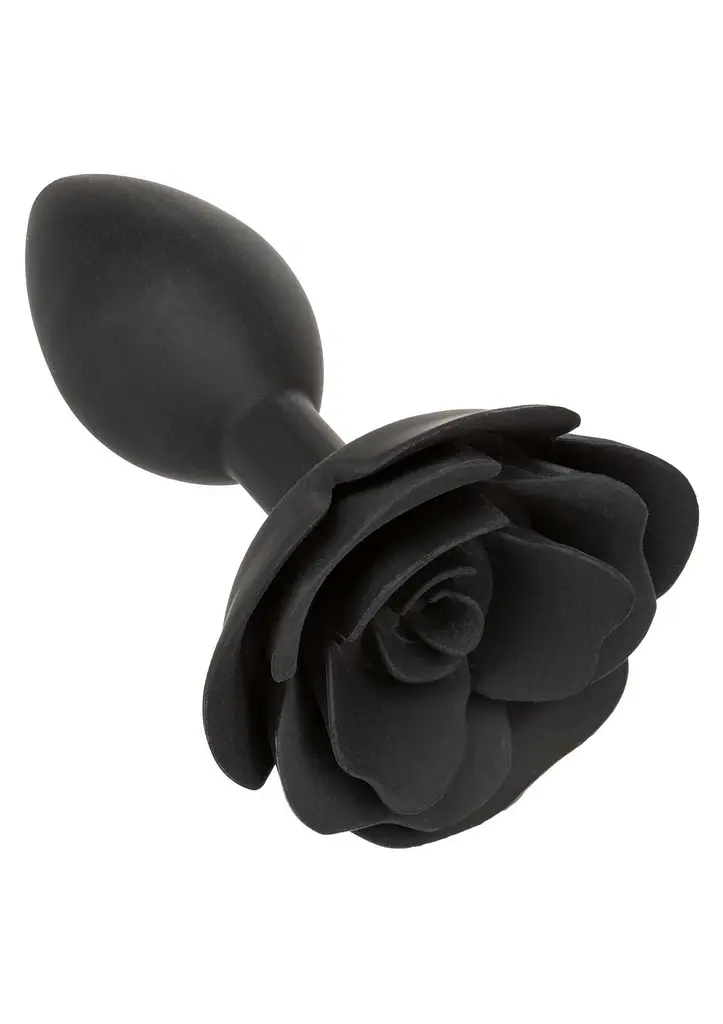 Анальна пробка Calexotics Rose Anal Plug Large, 10.2 см (чорний) - фото 6