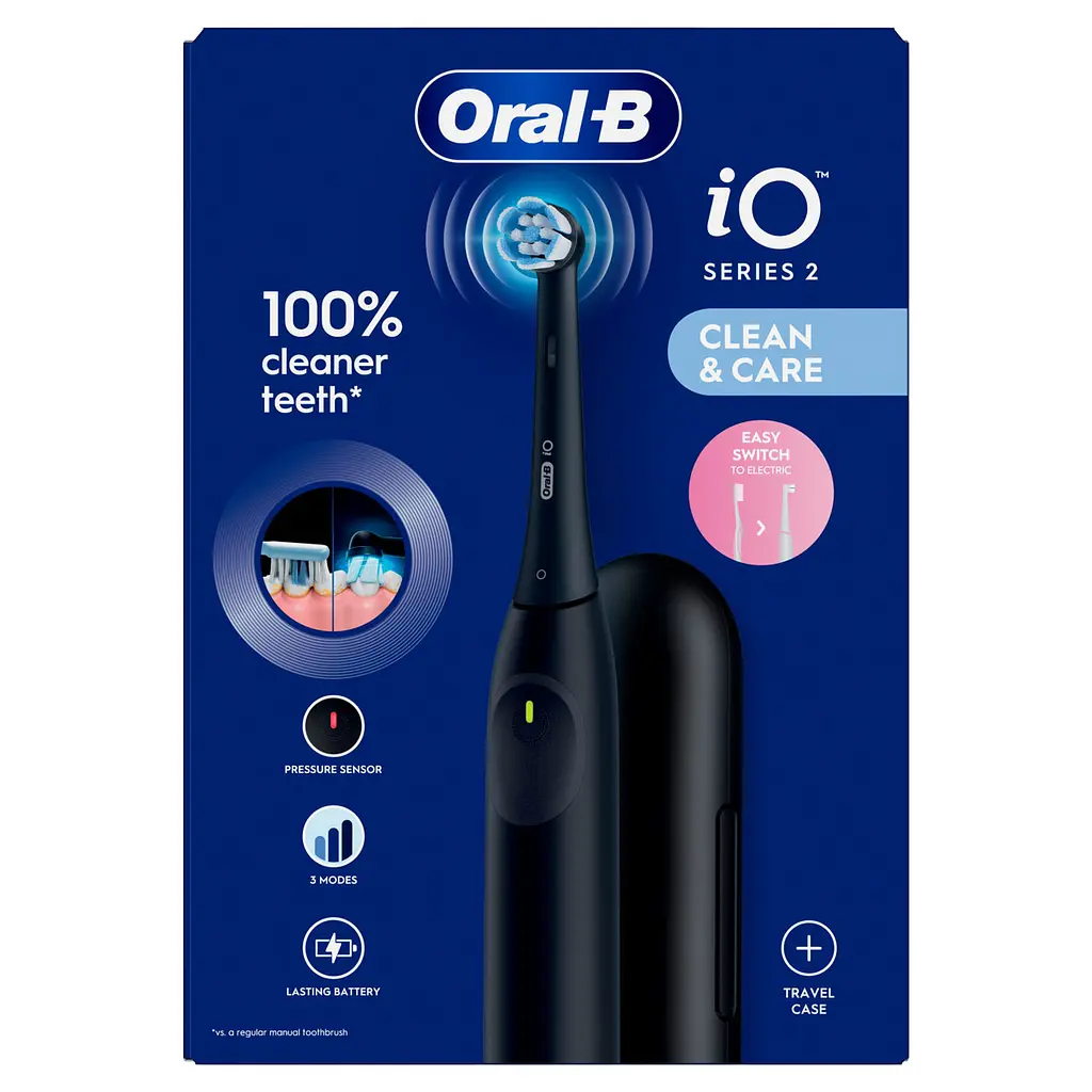 Електрична зубна щітка Oral-B iO 2 ультрачорна + дорожній чохол - фото 5