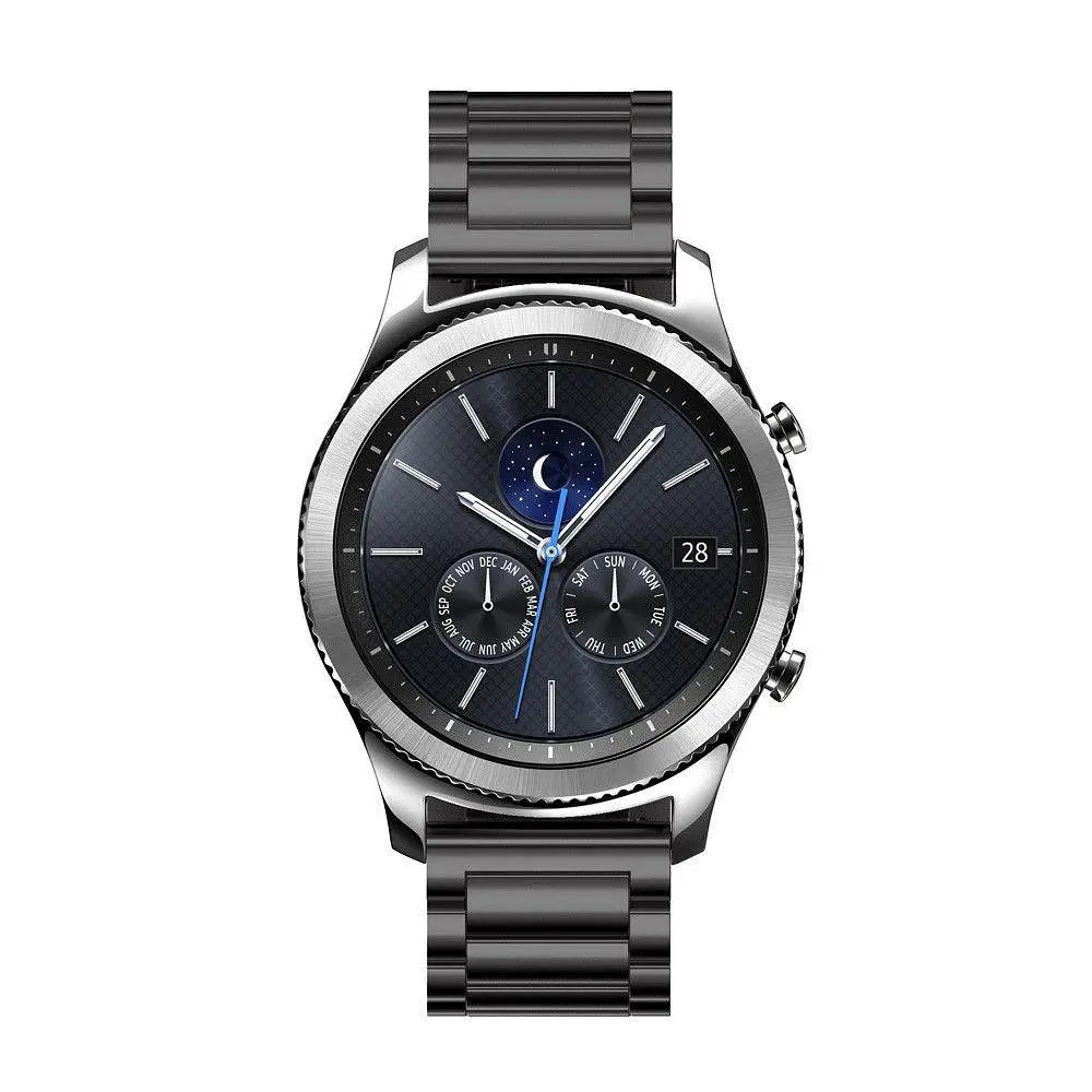 Металлический ремешок Primo для часов Samsung Gear S3 Classic SM-R770/Frontier RM-760 Black - фото 2