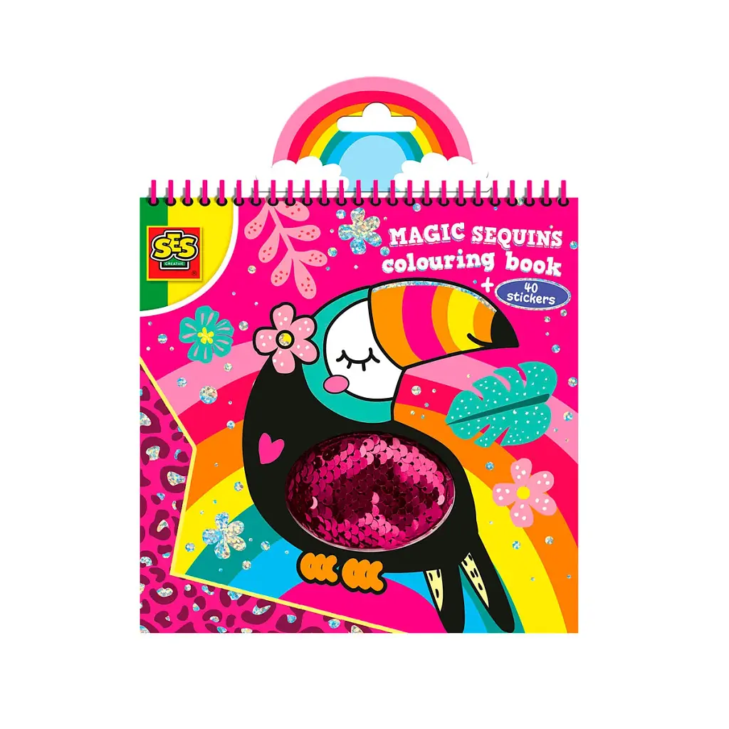 Набір для творчості Ses Книжка-розмальовка Блискітки (00114S)