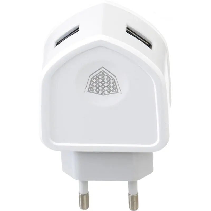 Сетевое зарядное устройство INKAX CD-18 Travel charger + Lightning cable 2USB 2.1A White - фото 2