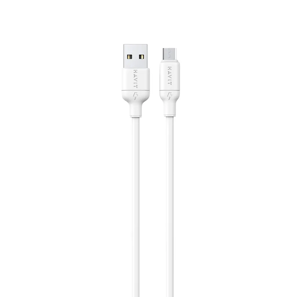 Кабель USB - Micro USB HAVIT CB678 3A 1м White (silicone) HAVIT (29243-000)