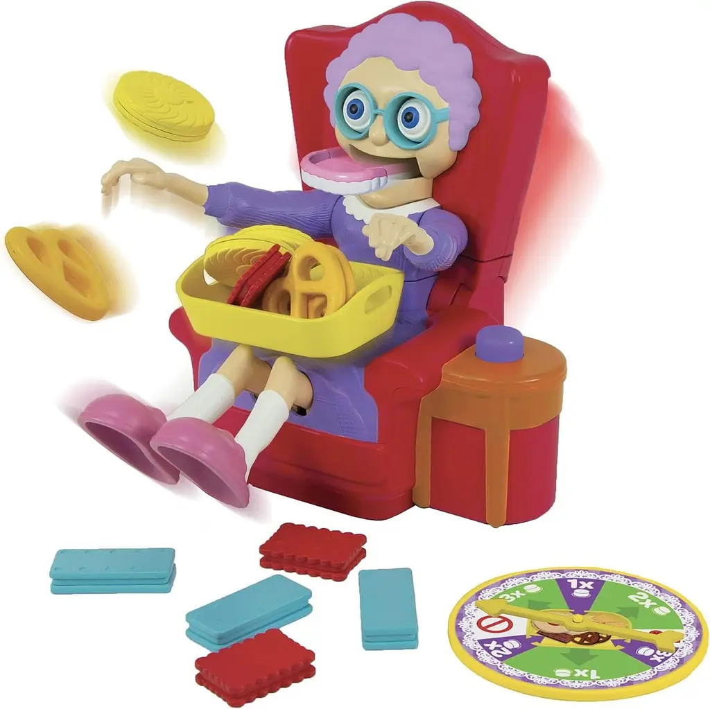 Настільна гра TOMY Жадібна бабуся Occhio alla Nonna Greedy Granny сімейна гра на спритність, 2–4 гравці від 5 років (SKU-203) - фото 3