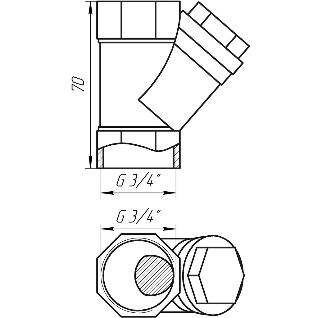 Фільтр грубого очищення Selba 3/4″ SL1512 000010259 - фото 5