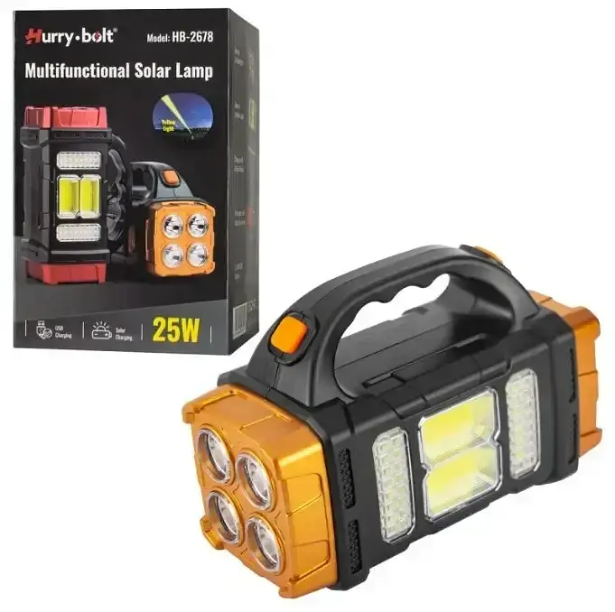 Акумуляторний LED-ліхтар на сонячній батареї HB-2678 (25W, 800 lm) IP44 - фото 2
