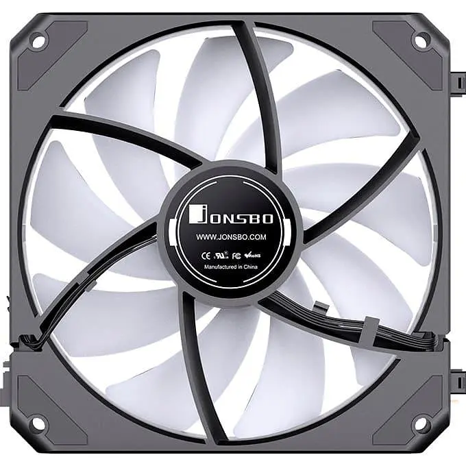 Вентилятор Jonsbo ZG-120BR (3in1) Black (120mm, 500-1500RPM, 36.8dB, 4pin) (ZG-120BR Black) - фото 9