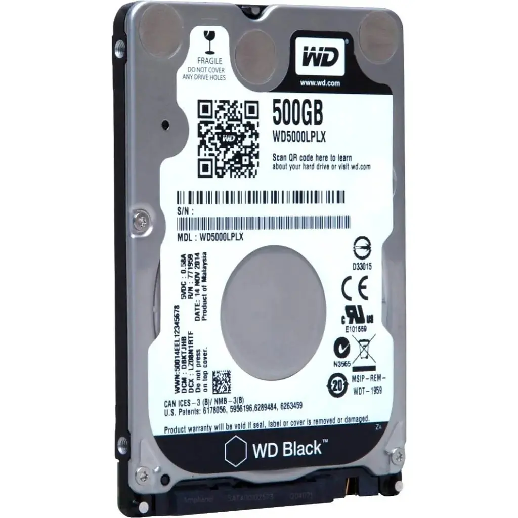 Жесткий диск 2.5" WD Black HDD 500GB SATA 32MB [WD5000LPLX] [106852] - фото 2
