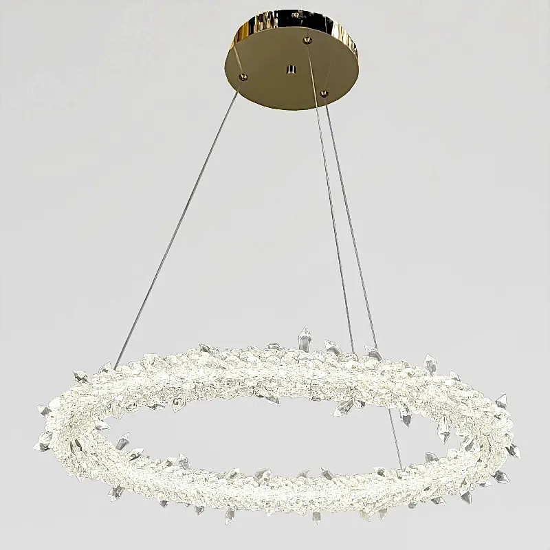 Підвісна кришталева LED-люстра Art 2053/1BGD - фото 3