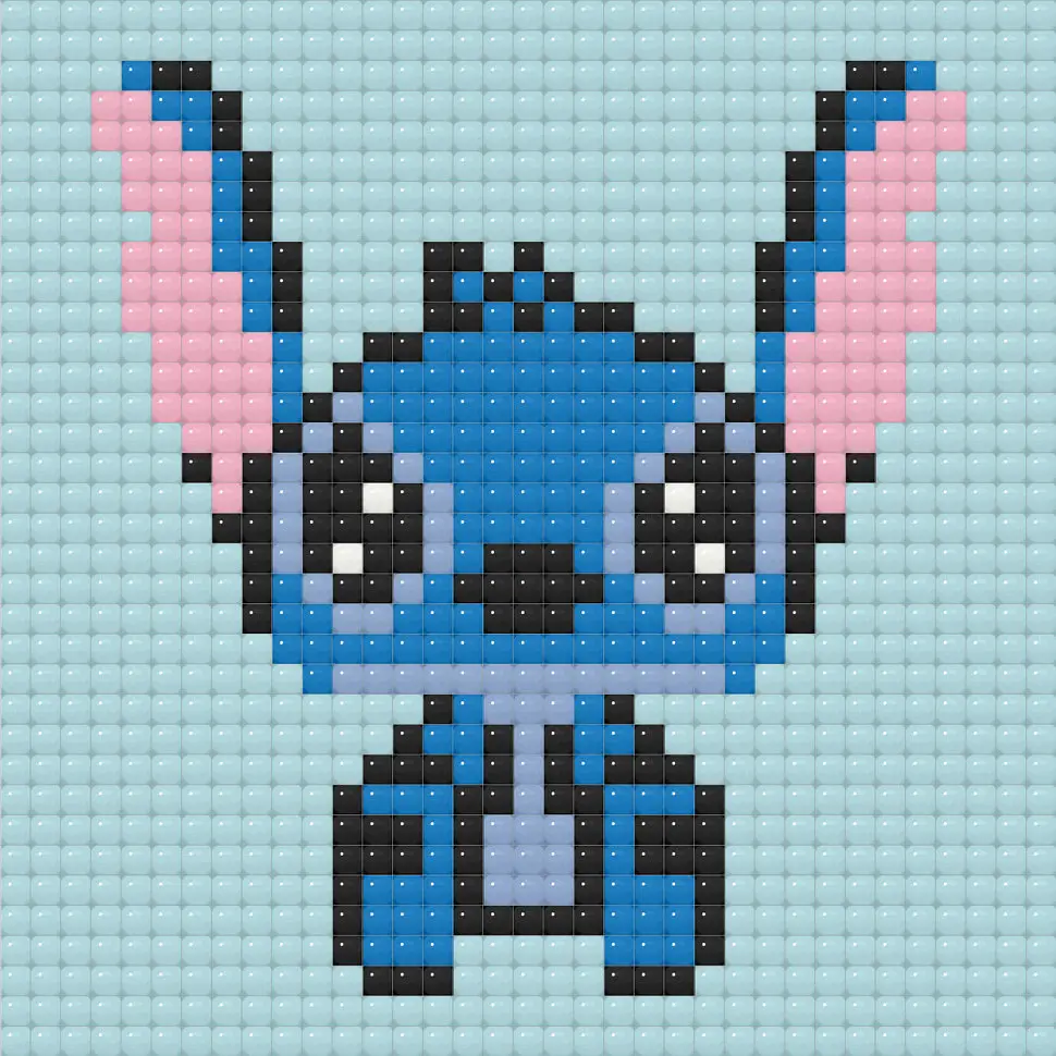 Алмазна мозаїка міні "Stitch Стіч" Origami ODM0105, 10х10 см