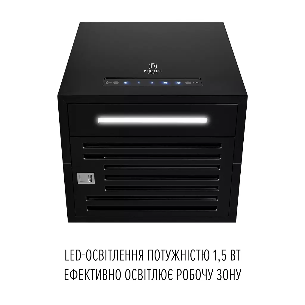 Витяжка острівна Perfelli Design Quattro 41 Nero Silenzio - фото 5