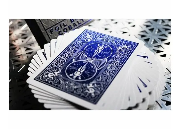 Карты игральные United States Playing Card Company Bicycle Foil Back Cobalt (blue) (02441) - фото 2