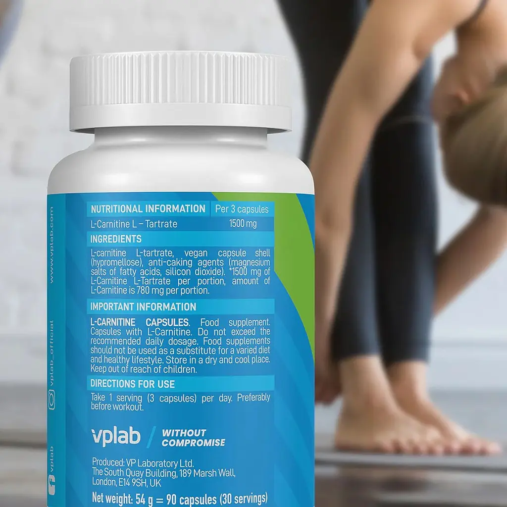 L-карнітин VPLab 1500 мг 90 капсул - фото 2