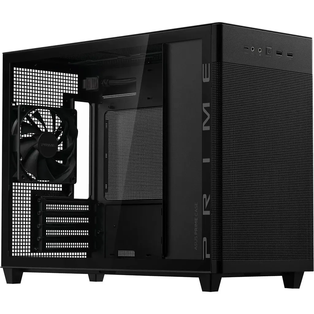 Корпус Asus Prime AP201 Tempered Glass Black (90DC00G0-B39010) [134528] - фото 8