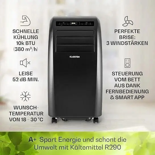 Кондиціонер мобільний Klarstein Metrobreeze Rome 10 000 BTU (10035804) - фото 2