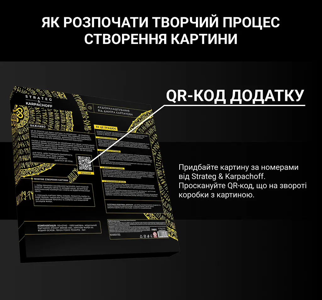 Картина за номерами Strateg & Karpachoff Гроші сугестивна мандала 40х40 см (Mandala (finance)) - фото 5