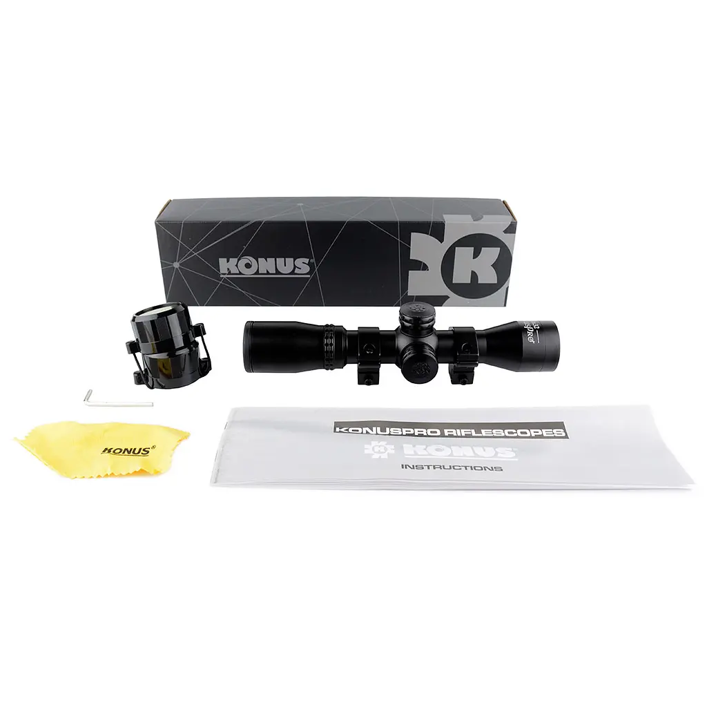Оптичний приціл KONUS KONUSPRO 4x32 30/30 (з кільцями) - фото 4