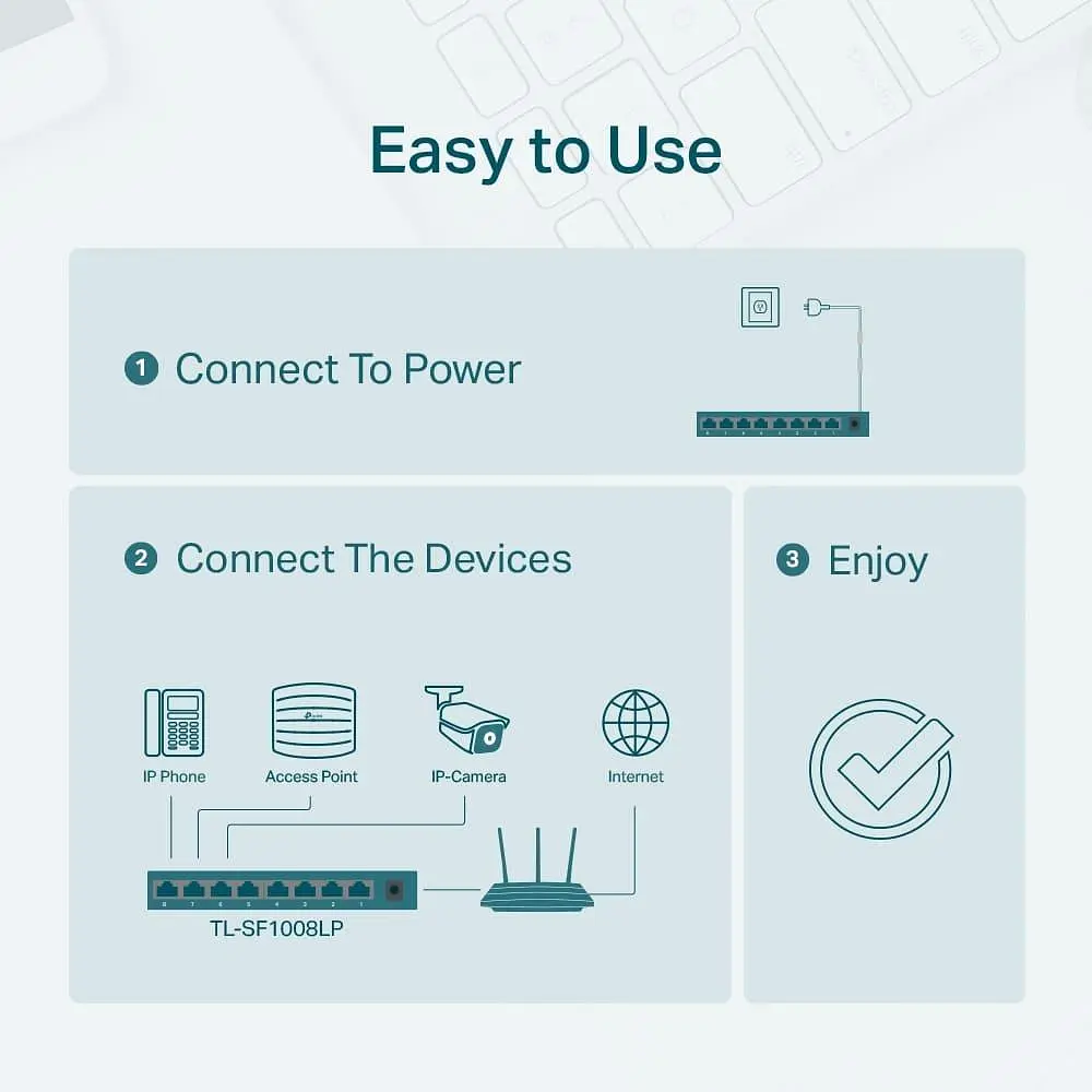 Комутатор TP-Link TL-SF1008LP (TL-SF1008LP) - фото 4
