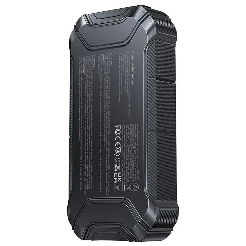 Пусковое устройство (бустер) для автомобиля Baseus PrimeTrip VJ1 Jump Starter 12000 mAh (C01194) Black - фото 2