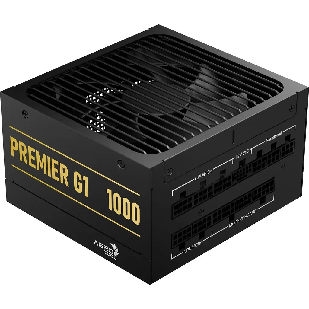 Блок питания Aerocool Premier G1 1000 80+ Gold (ACPG-PRK0FEC.71) Black - фото 2