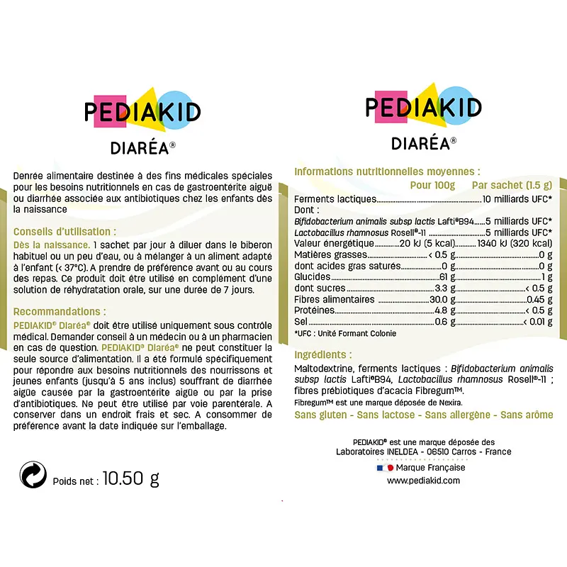 Пробіотик від діареї Pediakid Diarea 7 саше - фото 3