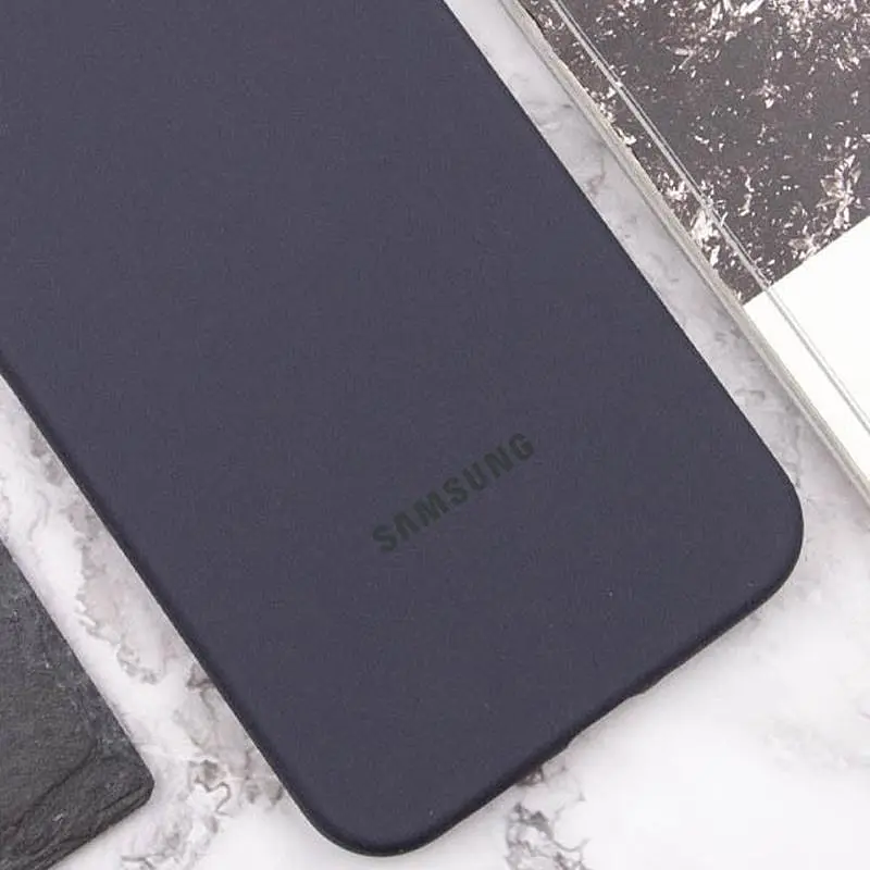 Чохол Lakshmi Silicone Cover Full Camera AAA with Logo для Samsung Galaxy A05 Темно-синій/Midnight blue - фото 2