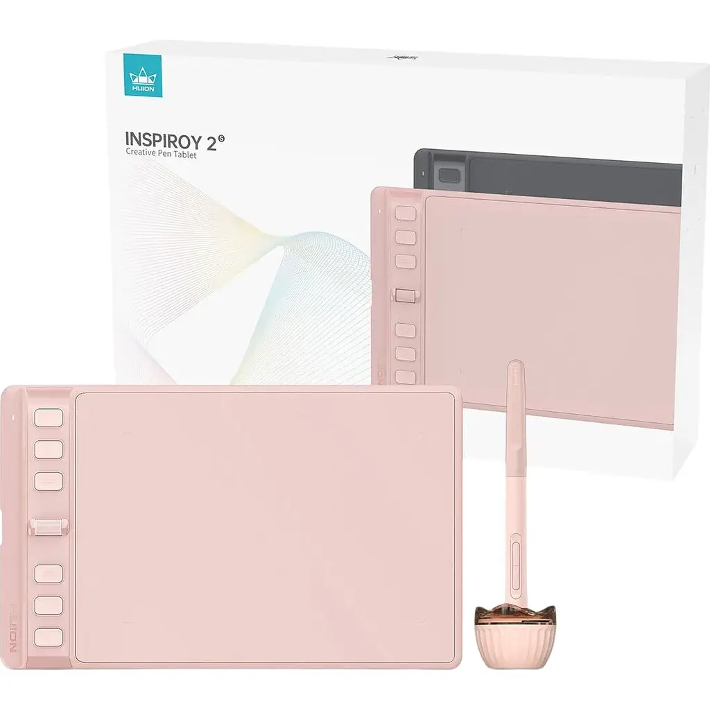 Графічний планшет Huion Inspiroy 2 S H641P Pink [157362] - фото 6