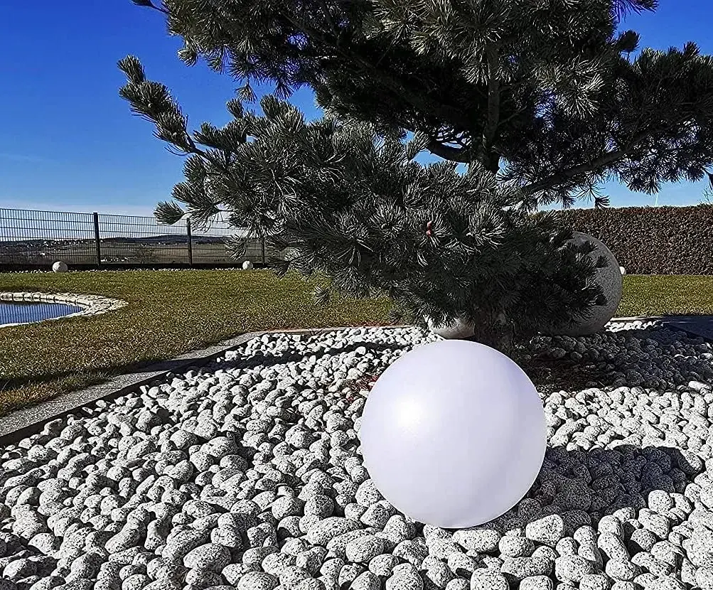 Декоративний садовий світильник SuperLED Balli куля 25 см - фото 8