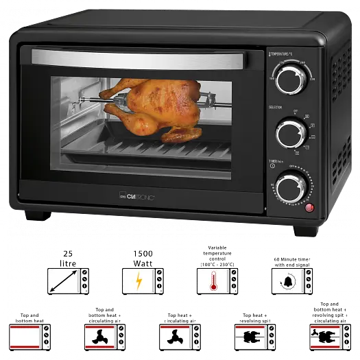 Електродуховка Clatronic MBG 3727 25 л - фото 2