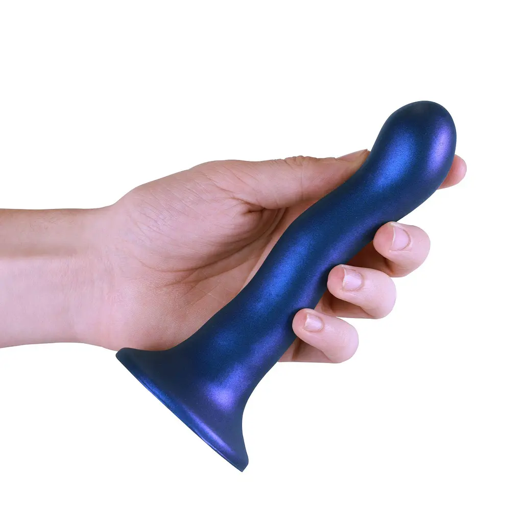 Фаллоимитатор Ouch! Curvy G-Spot Dildo 7apos;apos; 18 cm (синий) - фото 5