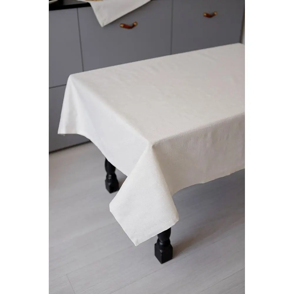 Скатерть Прованс Жемчужина праздничная с люрексом 132х120 см White (37592) - фото 3