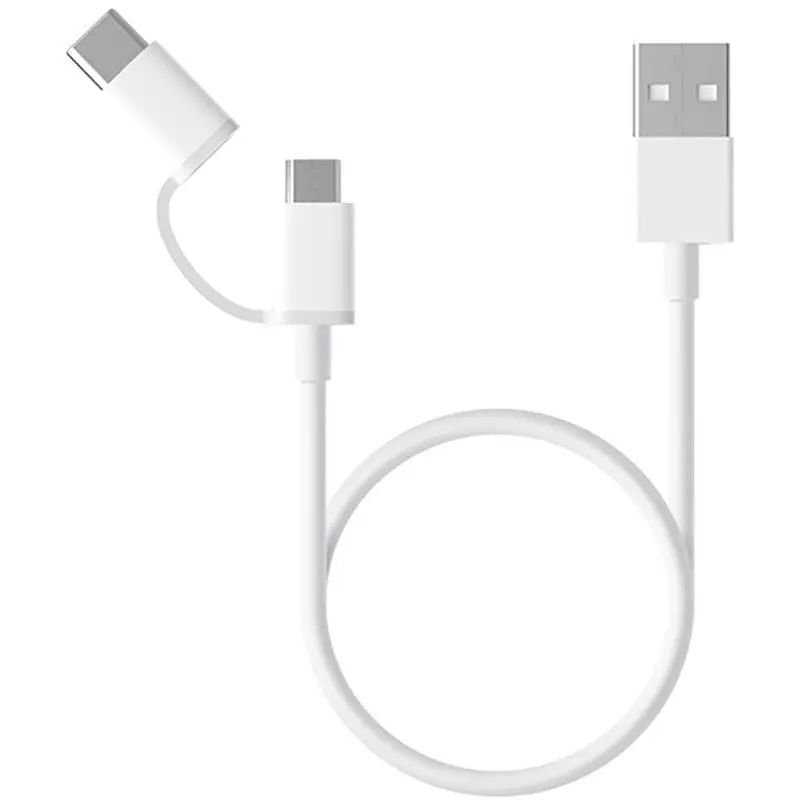 Кабель двойной Xiaomi Mi cable 2 в 1 мicro USB + Type-C SJV4082TY - фото 5