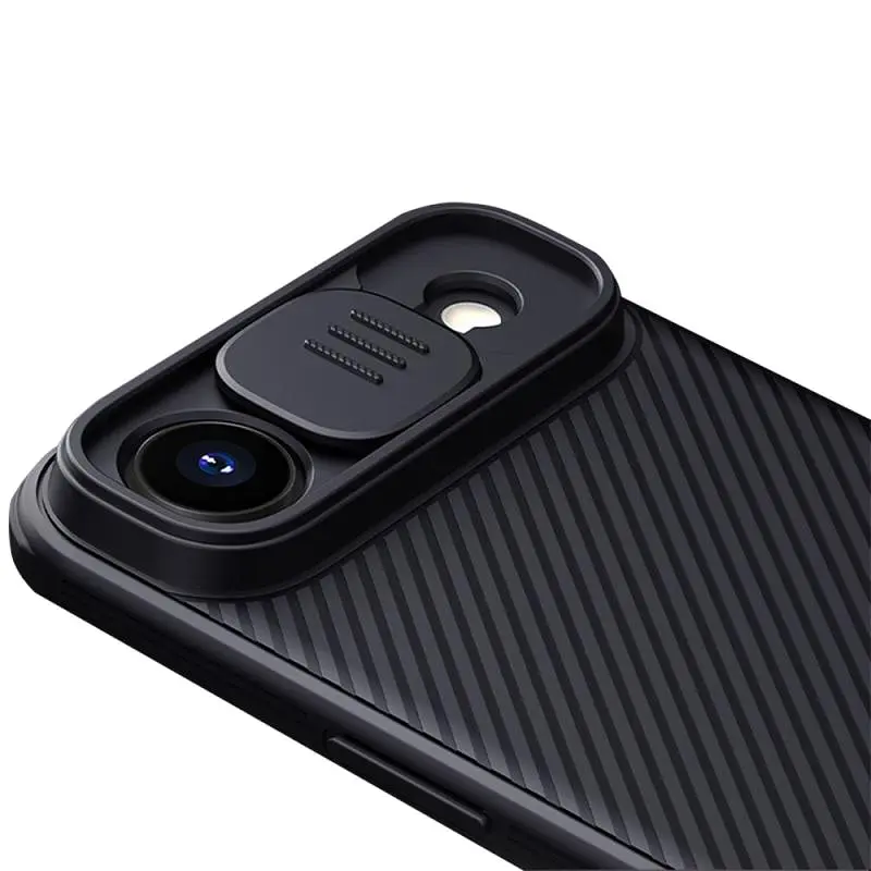 Карбонова накладка Nillkin CamShield Pro для Apple iPhone 17 Air (6.5) Black - фото 5