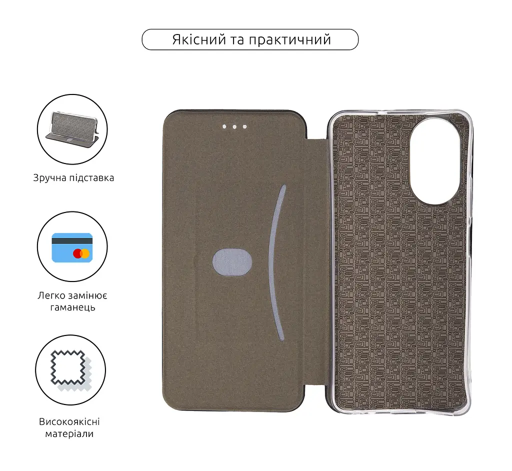 Чехол-книжка для Realme C67 4G/12 Lite 4G, G-Case, черный, кожаный чехол-книжка из экокожи (PU) и TPU, с магнитом, с подставкой и вместительным кардхолдером, противоударный, защита всего корпуса, ArmorStandart (ARM73862) - фото 3