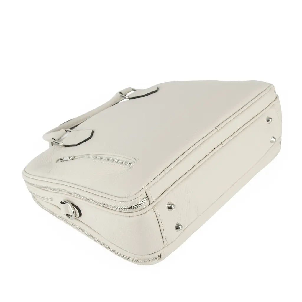 Шкіряна жіноча сумка для ноутбука Virginia Conti 03889 бежева - фото 4