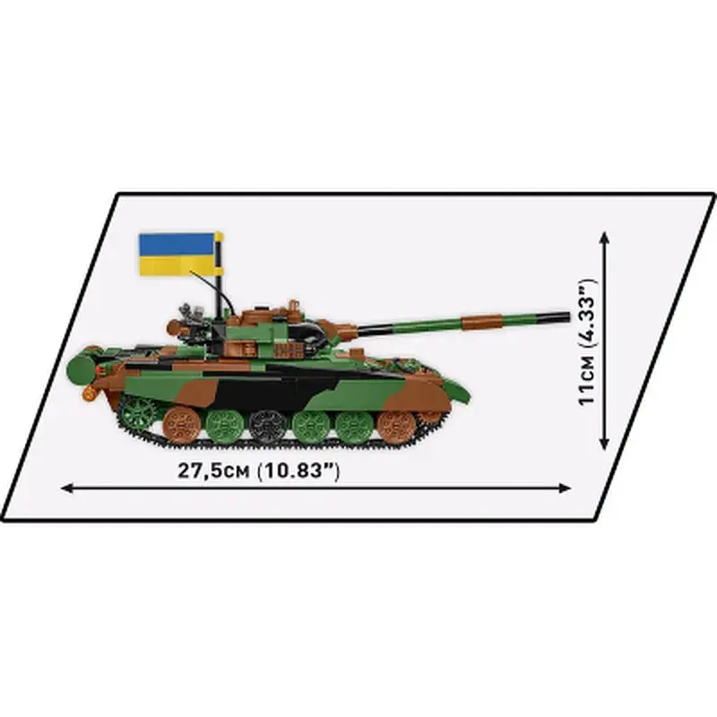 Конструктор Cobi Танк Т-72 M1R (UA/PL), 724 деталі (COBI-2624) - фото 8