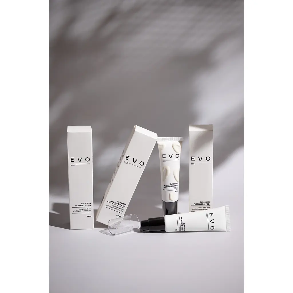 Солнцезащитный флюид для лица SPF 50 EVO derm 30 мл - фото 2