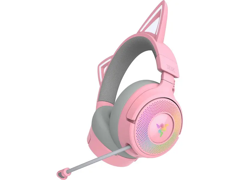 Навушники з мікрофоном Razer Kraken Kitty V3 PRO Quartz (RZ04-05170200-R3M1) - фото 4