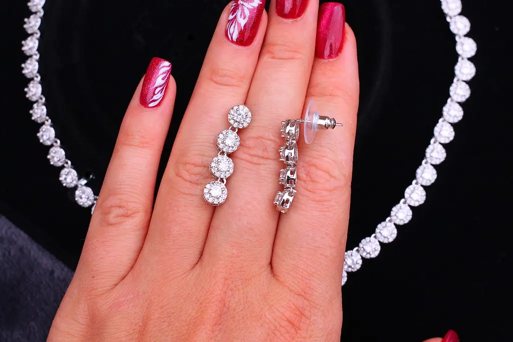 Комплект Кольє і сережки Xuping Jewelry Ребека сріблястий - фото 6