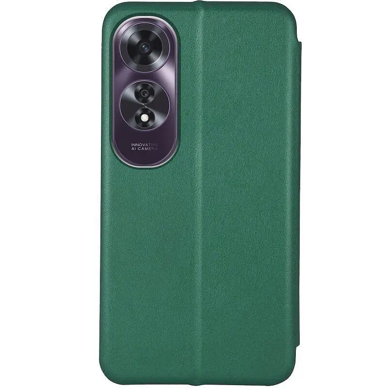 Шкіряний чохол-книжка Classy для Oppo A60 4G Зелений - фото 2