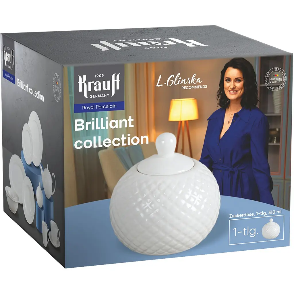 Цукорниця з порцеляни Krauff з колекції Лізи Глінської 310 мл (21-316-002) - фото 5