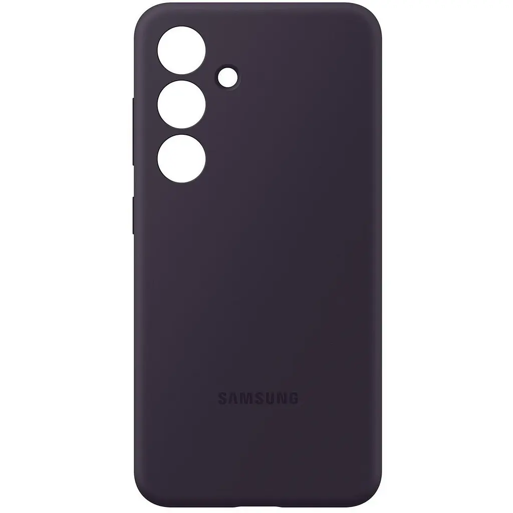 Оригінальний силіконовий чохол Silicone Case для Samsung Galaxy S24 Plus (S926) EF-PS926TEEGWW Dark Violet - фото 2