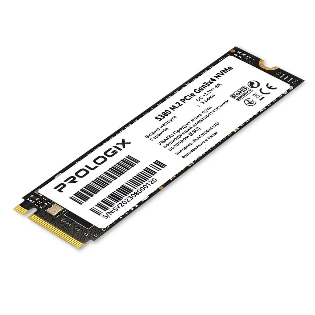 Накопичувач SSD ProLogix m.2 NVMe 512GB S380 TLC PCIe 3.0 480 500 (PRO512GS380) - фото 2