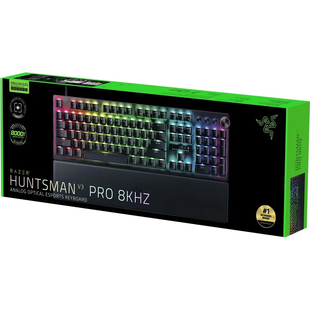 Клавіатура Razer Huntsman V3 Pro Analog Optical Switch 8KHz USB UA Black (RZ03-05530100-R3M1) [170944] - фото 5