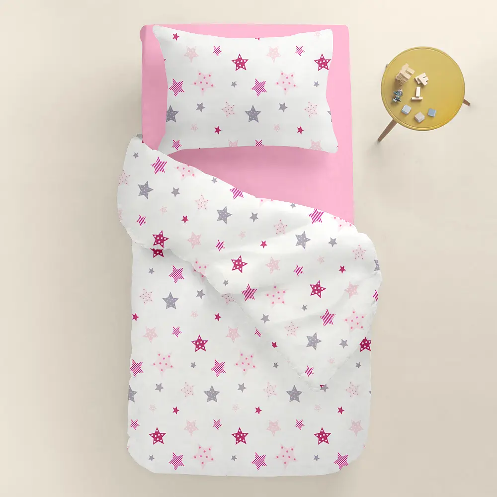 Дитяча постільна білизна в ліжечко PINK STARS COSAS (4822052373705) - фото 2
