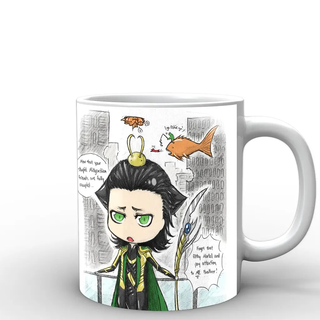 Кухоль GeekLand Локі Loki Локі комікс LK.02.014 330 мл білий - фото 3