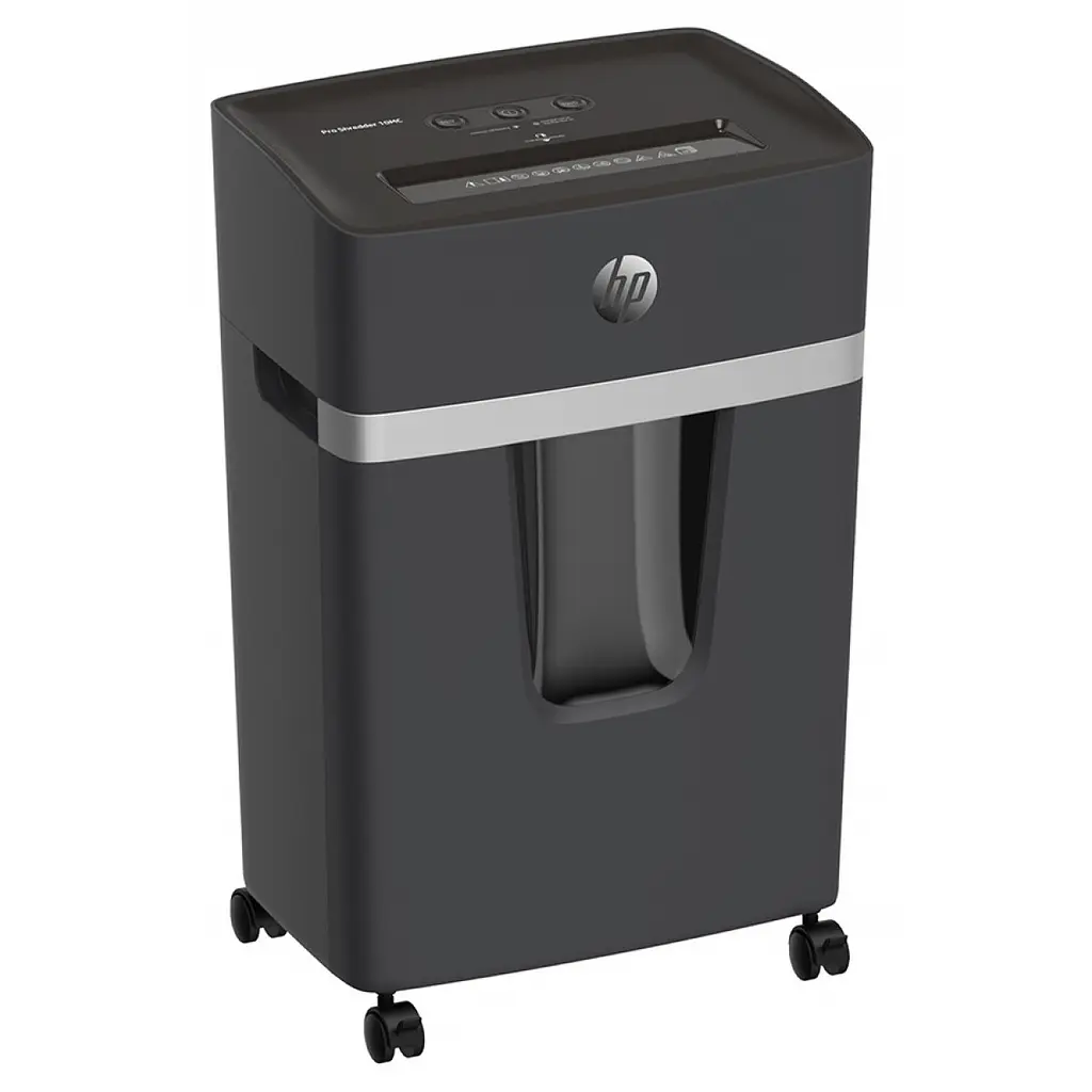 Знищувач документів HP Pro Shredder 10MC, A4, 80g х 10 листів, 2x15, 20 л., P-5 - фото 3
